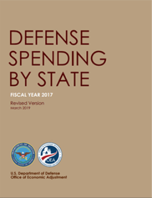Defense Spending by State Report 2017 cover